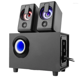 Combinaison de haut-parleurs d'ordinateur, système multimédia stéréo avec caisson de basses, entrée Audio Rgb 3.5 Mm, adapté aux ordinateurs portables