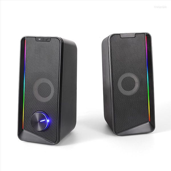 Altavoces combinados Escritorio Bluetooth Audio Multi-Light Effect Cool Computer Speaker 4 Unit Dual Diaphragm