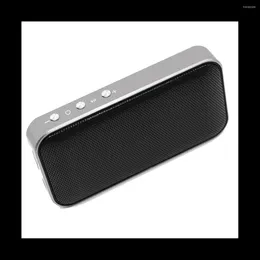 Haut-parleurs combinés Portable Extérieur Mini Pocket Audio Haut-parleur Bluetooth ultra-mince Support de haut-parleur Carte TF - Noir