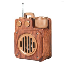 Haut-parleurs combinés Radio rétro Haut-parleur sans fil Bluetooth Portable Vintage Old Fashion Style Outdoor