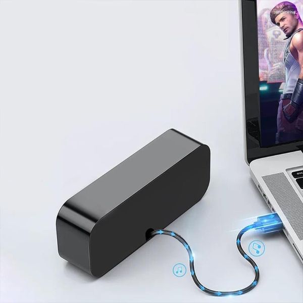 Conférenciers combinés ordinateur portable de haut-parleur d'ordinateur USB avec son stéréo Sound amélioré Bass Portable Mini Bar pour Windows PCS Desktop M5TB