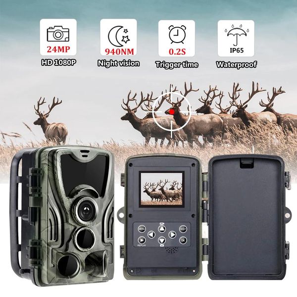 Combo HC801A Camera de caza Trap Camera de juego salvaje Photo termal Termal Termal Impermeable con una imagen de 20MP gatillo Wildlife Scouti