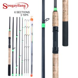 Combo Sougayilang 3.0m 3,3 m 3,6 m kurkgreep Feeder Spining Visserstang L M H Power Feeder Visserijstaaf CARP FEEDER POLE DE PESCA