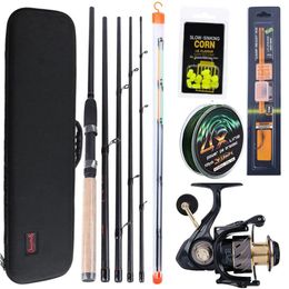 Combo Sougayilang 3.0m Alimentador Conjuntos de haste de alto carbono com 13 + 1bb Molinete Vara de pesca Combon Feeder Rod Combos Pesca