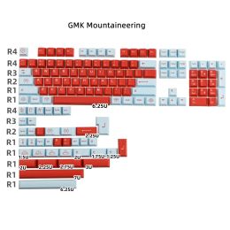 Combos 142 touches / set gmk alpiniering pbt keycaps de chenry profil colorant sous-liné ISO Entrez 2u shift pour le clavier mécanique du commutateur MX