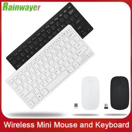 Combos 2,4 G kabellose Tastatur und Maus, wiederaufladbares Mini-Bluetooth-Tastatur-Maus-Set, kabelloses Slim-Gaming für PC, Telefon, Tablet, Laptop