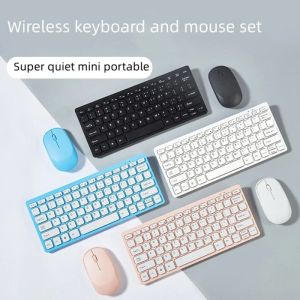 Combos 2.4g Wireless Keyboard and Mouse Protable Protable Keyboard Mououse Combo de souris définie pour ordinateur portable ordinateur portable Mac Desktop PC ordinateur Smart TV PS4
