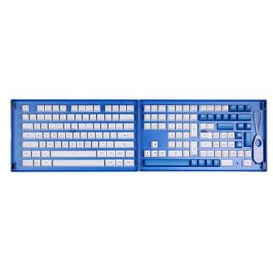 Combos akko 197key bleu sur les touches blanches Doubeshot PBT ASA Profil Set Mécanical Gaming Keyboard MXCLONE commutateurs