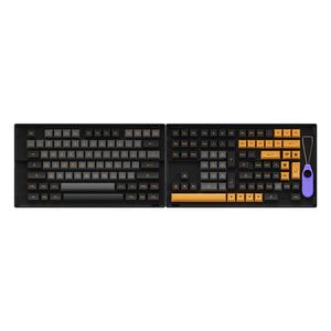 Combo's Akko Black Bronze KeyCaps Set 158 ​​toetsen Asa Profile DoubleShot PBT compatibel met 60%/65%/75%/80%of het volledige toetsenbord