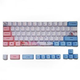 Combos colorant fétiche clavier mécanique 60/64 mignon Keycaps PBT OEM profil PBT Keycap pour GH60 GK61 GK64 filles clavier