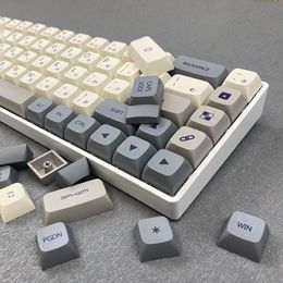 XDA – ensemble de capuchons de touches d'éclairage, 120 touches, rétro, PBT, complets, pour clavier mécanique MX, RK Filco Ducky NJ80, disposition 68