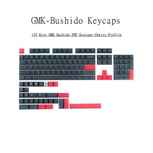 Combos gmk bushido Keycaps PBT dyesublimation Cherry Profil 128 touches pour le clavier mécanique de commutation croisée ANSI 60% 80% 100% disposition