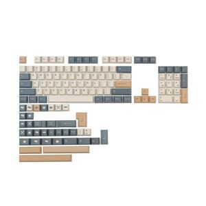 Combos GMK Coffee KeyCap 140 toetsen Volledige sets Mechanische toetsenbord PBT KeyCaps Cherry Profile Dye Subbed Persoonlijkheid Moka Bread Keycap