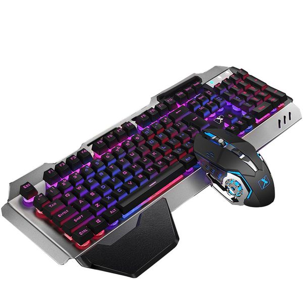 Combos offre spéciale clavier souris conception délicate K680 2.4G jeu sans fil Rechargeable rétro-éclairé mécanique sensation clavier souris