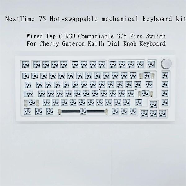 Combos suivants 75 Kit de clavier mécanique de swap chaud Hot