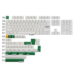 Combos PBT KeyCap Heisenberg 146 Keys Wit Green Origineel ontwerp Keycaps Cherry Profile Dye Sublimatie voor Mechancail -toetsenbord