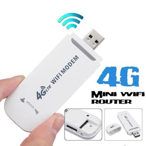 Combos portable 4G LTE Car WiFi Router Router Hotspot 100 Mbps Modem à large bande USB Dongle Modem Modem SIM Déverrouillé