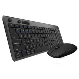 Combo's rapoo 8050GT multimode stille draadloos toetsenbord muis combo bluetoothcompatib en 2.4g schakelaar tussen 3 apparatenverbinding