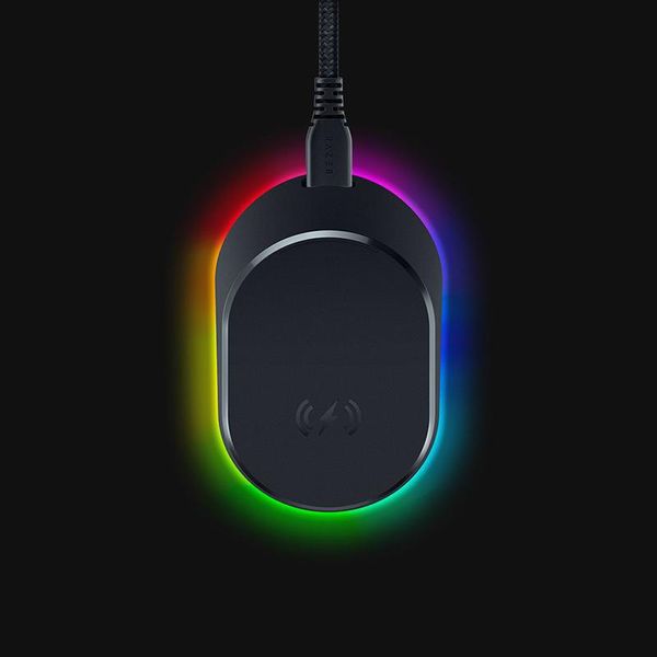 Combos Razer Mouse Dock Pro Base de carga magnética para mouse inalámbrico con transceptor integrado de 4 KHz compatible con Basilisk V3 Pro