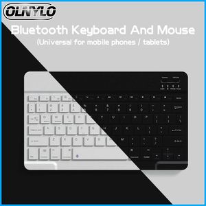 Combos Tableta Teclado inalámbrico Teclado Bluetooth Conjunto de mouse Teclado recargable Teléfono Ipad Teclado universal para IOS Android Windows