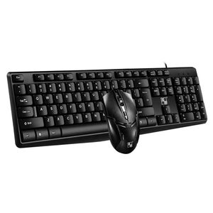 Combos con cable USB PC Gamer suspensión teclado con sensación mecánica + juego de ratón fotoeléctrico ordenador portátil conjunto de Teclado retroiluminado