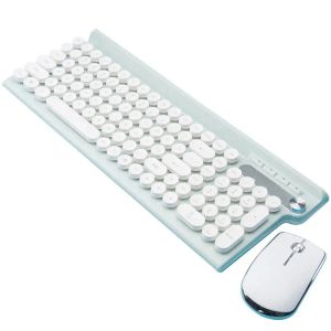 Combos clavier sans fil et ensemble de souris rechargeable ordinateur portable silencieux ordinateur portable ordinateur portable de jeu de jeu à domicile
