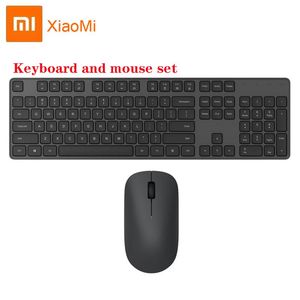 Combo's Xiaomi Mi draagbare en dunne toetsenbordmuis set draadloos kantoortoetsenbord voor computercompatibel USB RF 2.4GHz Game Toetsenbord