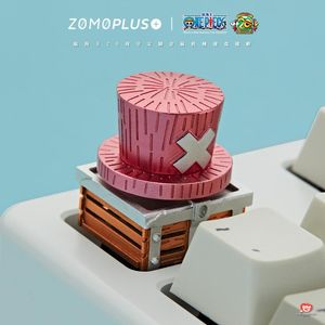 Combo's ZOMO PLUS ONE PEICE SERIES LUFFY CHOPPER 3D HOED ALUMINIUM ARTISAN KEYCAP MECHANISCH TOETSENBORD KEYCAP