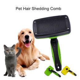 Peigne pour perte de poils de chien et de chat, brosse autonettoyante pour animaux de compagnie, outil de toilettage, peigne d'épilation, brosse pour diverses fournitures pour animaux de compagnie