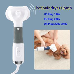 Peignes Articles pour animaux de compagnie Sèche-cheveux pour chien Peigne Brosse pour chat Fournitures pour chiots chatons Articles Produits de toilettage électroniques 110v 220v Souffleur toiletteur