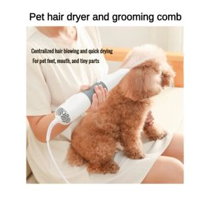 Sèche-cheveux professionnel 3 en 1 pour animaux de compagnie, sèche-cheveux silencieux pour chiens et peignes, brosse de toilettage, peigne à poils de chat, souffleur de fourrure, produits pour animaux de compagnie à faible bruit