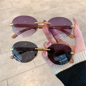 Peines Rimls Moda Gafas de sol para mujeres Hombres Grano de madera Marca Vintage Framels Gafas de sol Retro Vidrio Conducción UV400