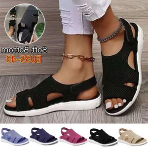 COMEMORE 2022 Sandales Summer Femmes Men de chaussures plates Femme décontractée FlAts Fashion Fashion Beach Espadrilles Grand Taille 44 45 5d41 S