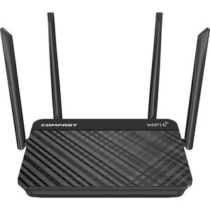 Comfast WiFi routeur maillé intelligent double bande 2.4G 5G 1800 Mbps routeur Gigabit avec 4 * antenne à Gain élevé faible consommation d'énergie