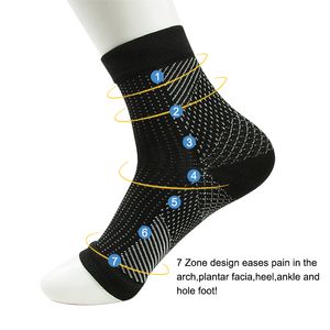 Comfort voet anti-vermoeidheid compressie sokken mouw elastische mannen sokken vrouwen verlichten Swell enkel Sokken