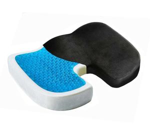 Comfort Gel Sponge Kussengeheugen Foam Seat Anti-Haemorroids U-vormige voor Kantoorstoel Auto 210611