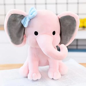 Reconfort Sleeping Elephant Doll Pink Grey Elephant Plush Toy for Children Birthday Gifts Gift Cadeaux 240328