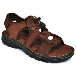 Comfort Stap in uit echte stijl lederen vissers sandalen casual schoenen voor heren - perfect voor zomer- en buitenavonturen 527 GE 0bc Nue Door