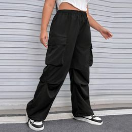 Pantalones de carga de cintura alta de mujeres cómodas y modernas Un estilo exclusivo de pantalones de mujer Ropamujer adecuados para mujeres de talla grande AST380980