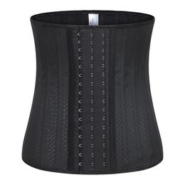 Comfortabel Ademende Vrouwen Latex Taille Trimmer Ondergoed Corset Cincher 25 Stalen Bones Firm Tummy Control Shapewears Sauna Zweet Afslankende Riemen