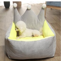 Canapé confortable pour chien, nid de chat, lit amovible pour animal de compagnie, facile à nettoyer, niche pour chien, princesse, coussin de couchage pour chiot, panier en peluche, 1236W