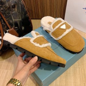 Comfortabele slippers voor vrouwen wol indoor huis slippers dames schoenen herfst winter glijbanen maat 35-41 colr zwart bruin mannen slipper koel