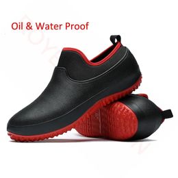 Comfortabele antislip keukenschoenen heren regenlaarzen waterdichte klompen tuinchef zapatos maat 49 231225