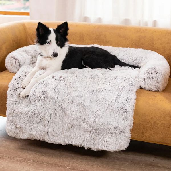 Confortable chien canapé-lit doux maison lavable tapis chaud chat coussin Pilllow pour canapés voiture plancher protecteur camas para perros 240115