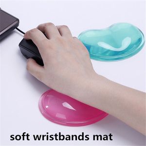 Comfortable soft silicone mouse mats mouse pad wristband mat wrist rest pads for laptop computer zpg048