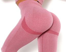 Comfortabele trainingskleding Sportoutfit voor dames Naadloze leggings Hip Lifting Yogabroek Active Wear Sportpakken For4674404