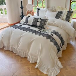 dekbedset beddengoed beddengoedsets designer hoogwaardige lichte luxe vierdelige set kleine geurbeddengoed grondwol lakenset driedelige lakenset