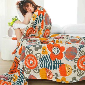 Dekbedsets 100% katoen Japanse vrijetijdsdeken en sprei dubbel gaas zomer cool quilt ademend zacht deken bank handdoek decor bedovertrek YQ240313