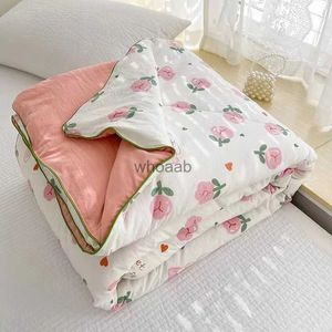 Ensembles de couettes 200X150CM nouvel été climatisation couette enfant Double face couverture polyester imprimé adulte lavable lit usage domestique FM452 YQ240313