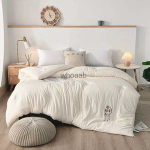 Ensembles de couettes 2024 qualité fibre de soja remplissage point de couette printemps été couette 100% coton tissu Quilting couette simple Double couverture YQ240313